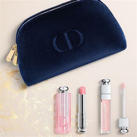 dior addict 3-piece lip essentials set|Dior Addict makeup gift set.